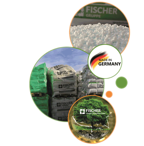 fischer-cyclepor-waermedaemmende-leichtausgleich EPS-Mahlgut punktet mit Made in Germany